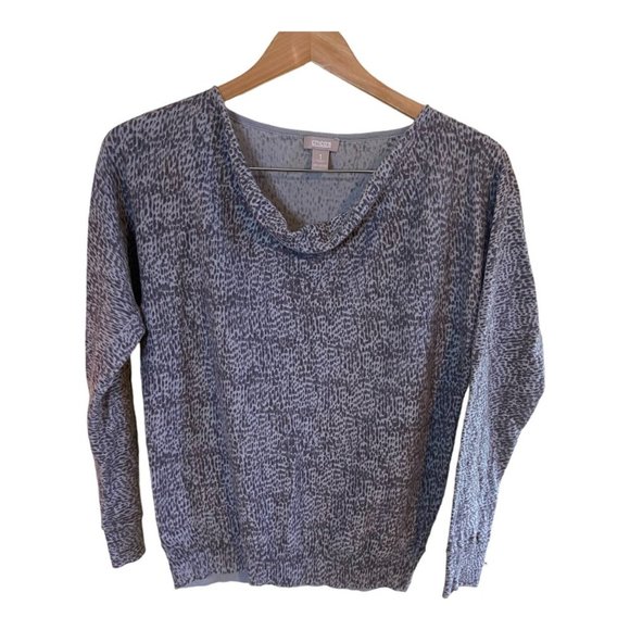 Chico's Cheetah Print Crew Neck Long Sleeve Soft Knit Pullover Womens Size 1 - Picture 2 of 5